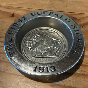 Vintage Avon The First Buffalo Nickel 1913 Soap,Coin, Trinket Dish